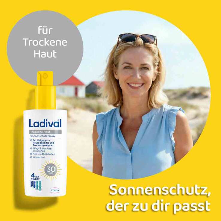 Ladival trockene Haut Sonnenschutz-Spray LSF 30 , 2x150 ml