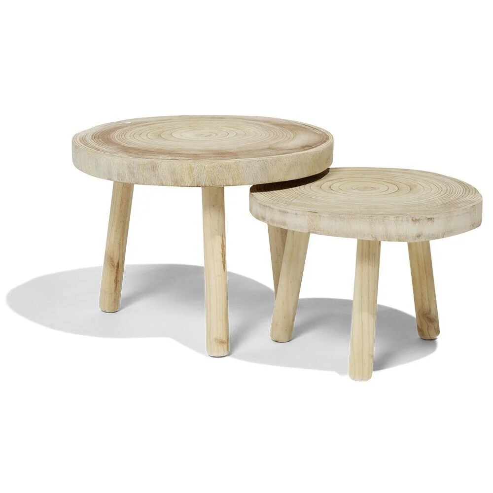 Table basse Rustik Ø54xH42cm bois