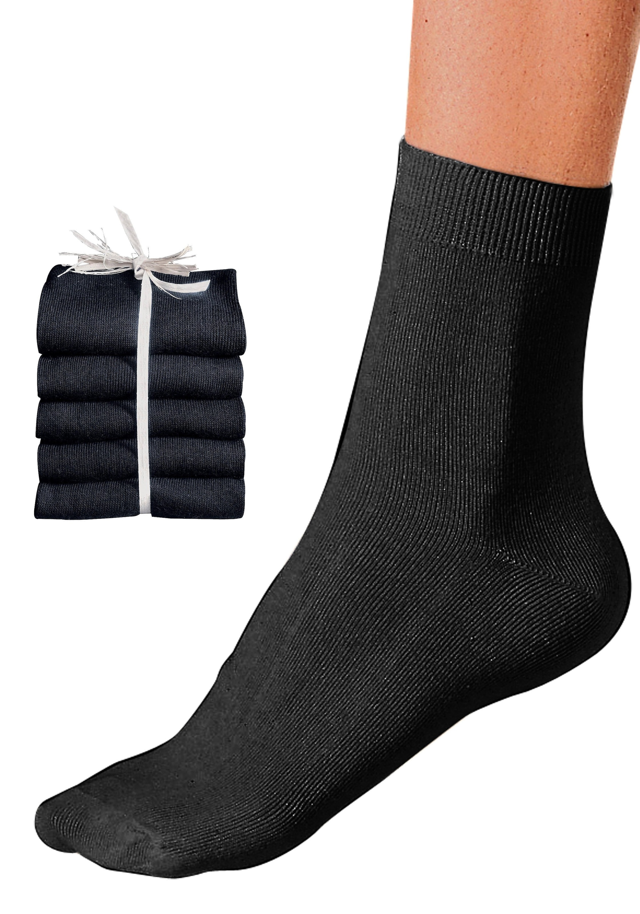 Go in Basicsocken Packung, 5 Stk. tlg. unifarben
