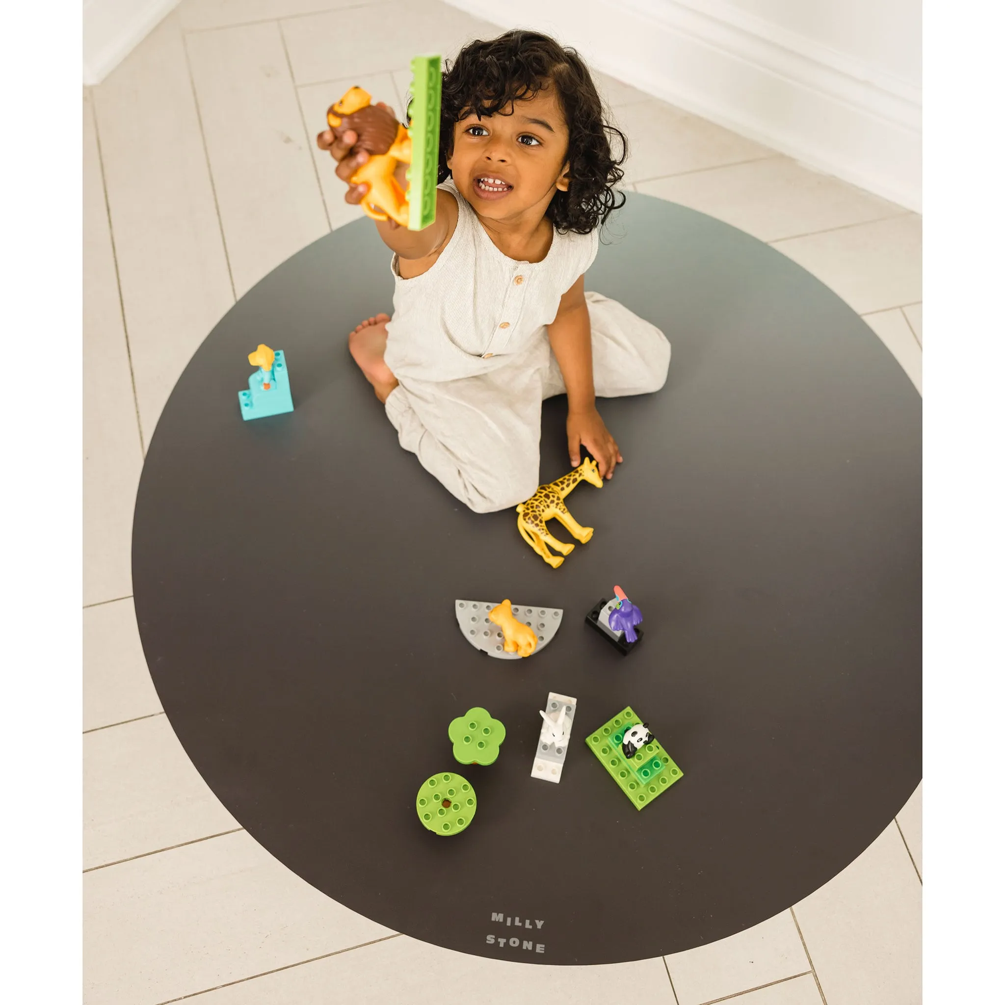 Milly Stone Tapis Catch All - Ombré Gris