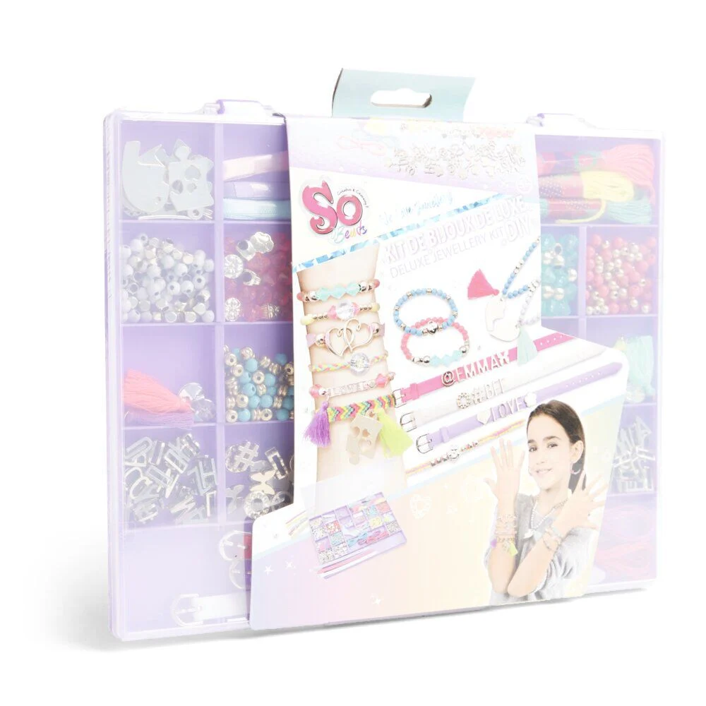 Kit création bijoux DIY boîte compartimentée 440 pièces