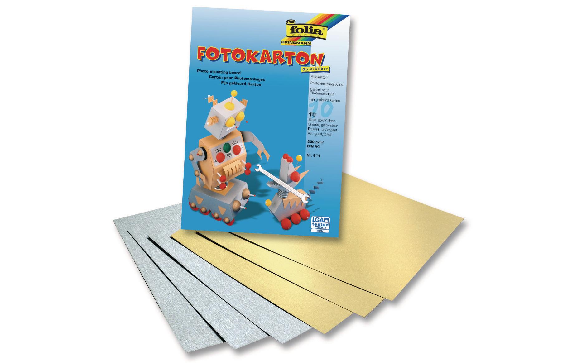 Fotokarton A4 Gold/SilberFotokarton