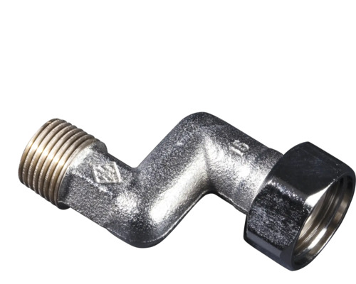 S-aansluiting 1/2 inch hoogteverstelling van 2,5 cm (nikkel)