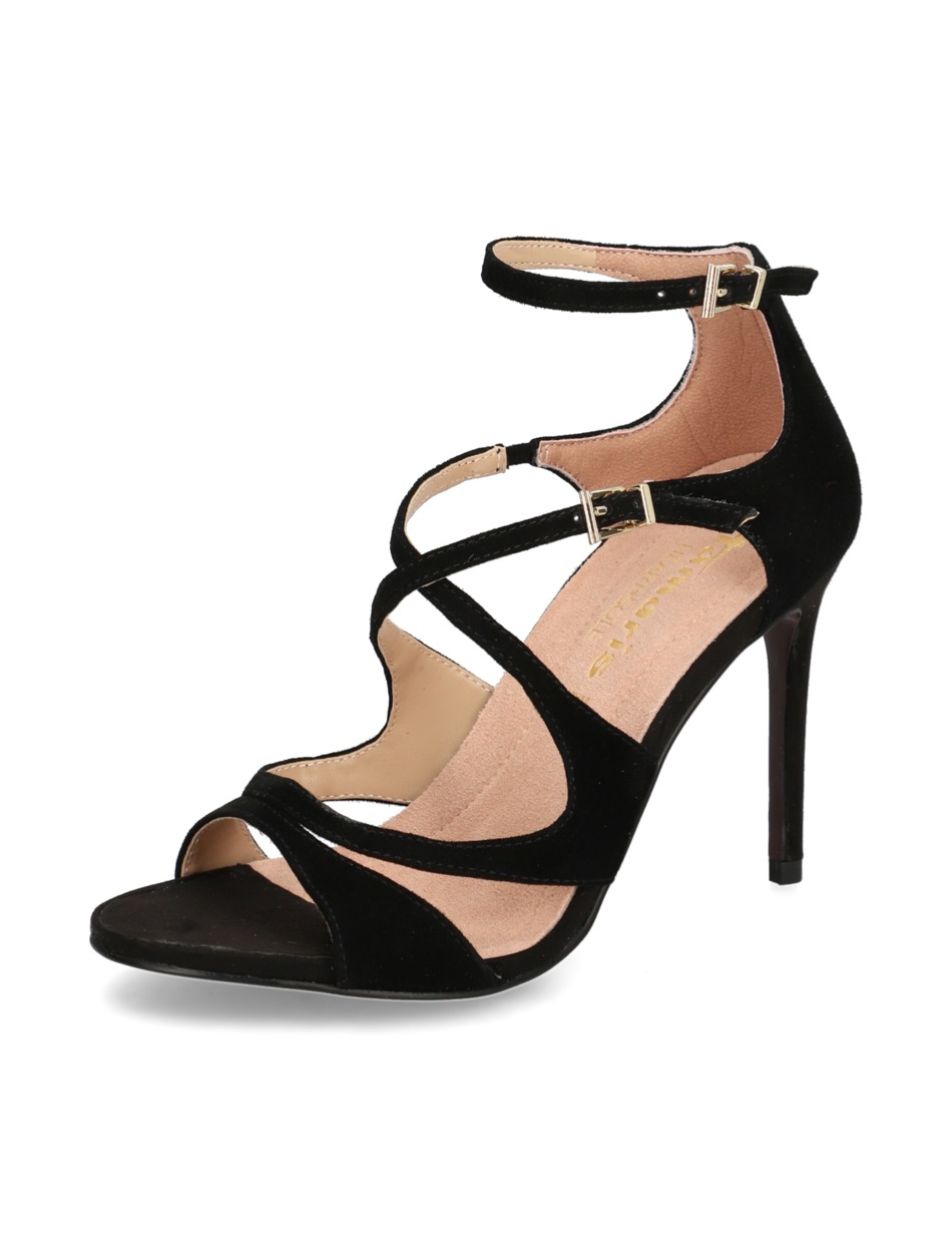 Veloursleder Sandale