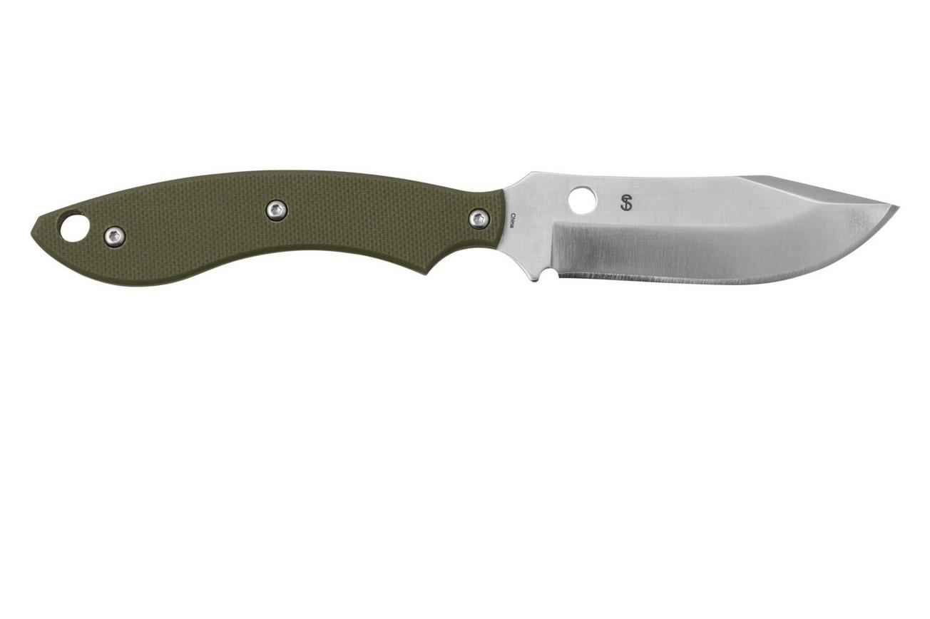 Spyderco Stok Bowie FB49GPOD OD Green G10 vaststaand mes, Sjoerd Stok design
