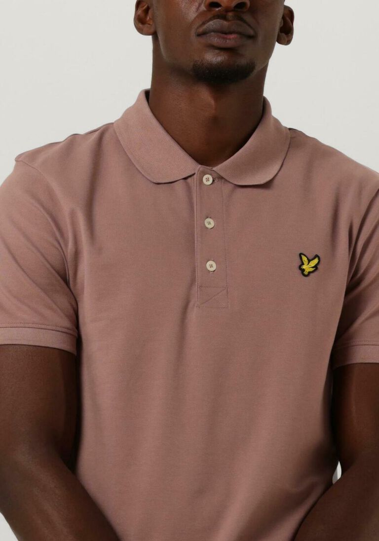 LYLE & SCOTT roze lyle & scott polo plain polo shirt