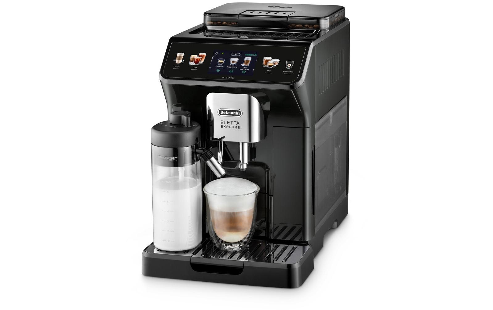Kaffeevollautomat Eletta Explore ECAM450.65.G Schwarz<br>Kaffeevollautomat mit Cold Brew Funktion