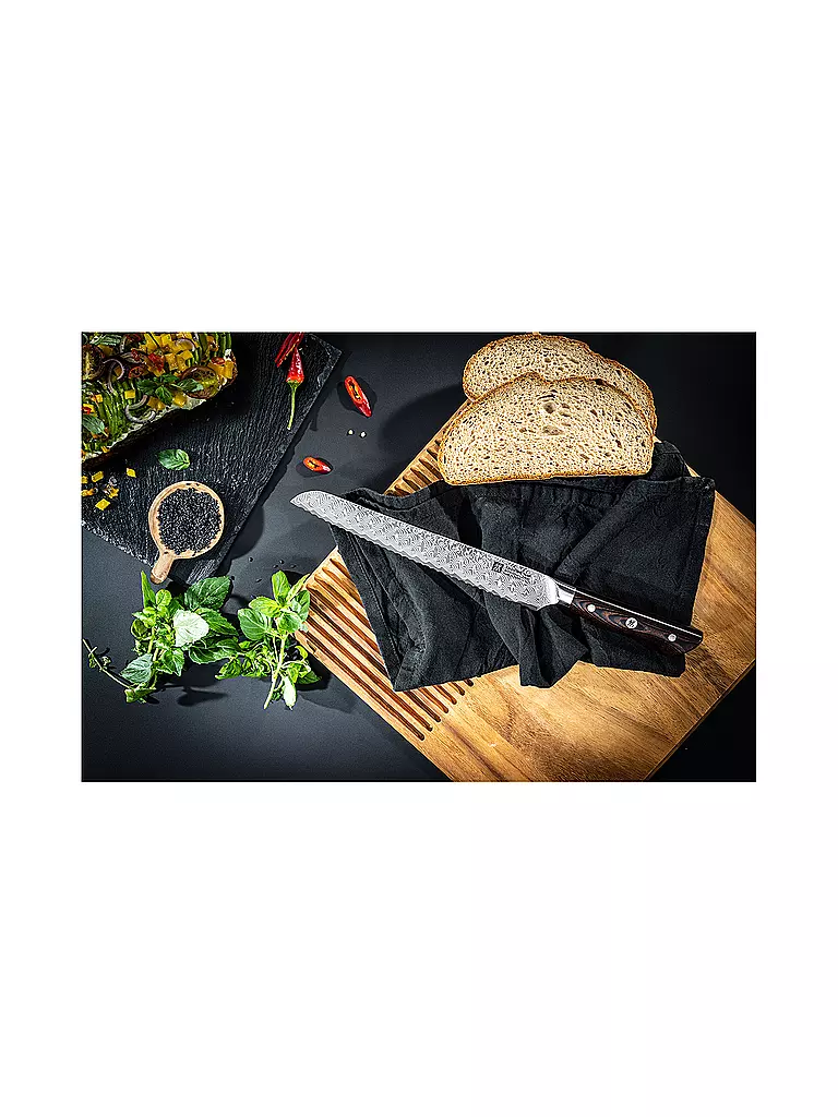 ZWILLING Brotmesser 23cm TANREI Micarta braun
