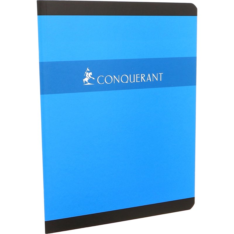 Cahier broché Conquérant 17 x 22 cm grands carreaux 192 pages