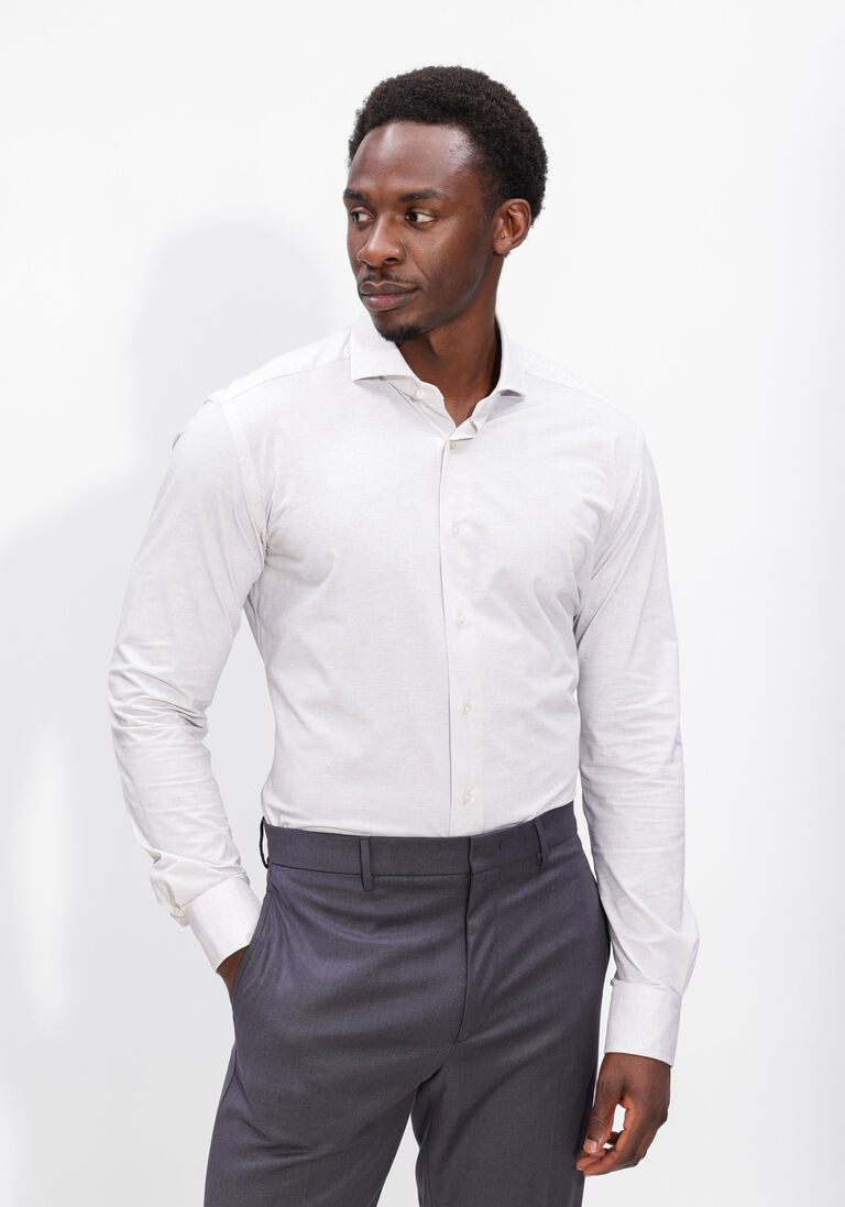 beige xacus overhemden active shirt 520ml