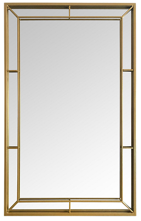Miroir Venezia en métal doré l.50 x L.80 cm