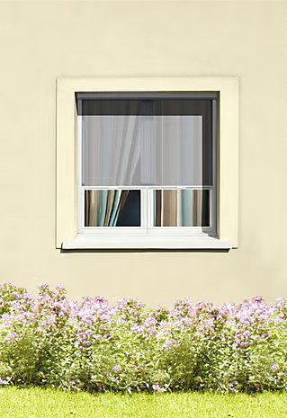 Store moustiquaire enroulable blanc pour fenêtre 150 x 220 cm