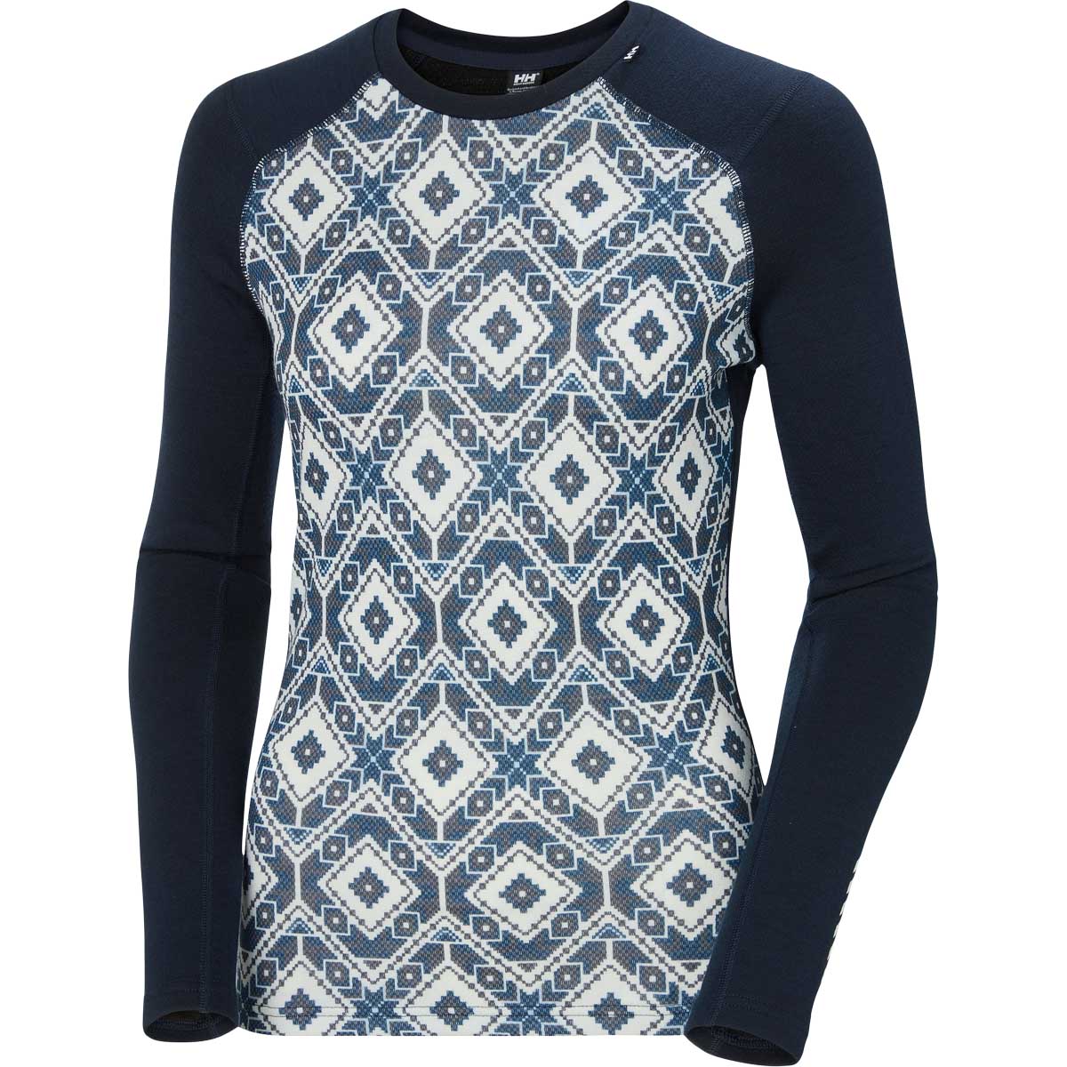 Helly Hansen Lifa Midweight Graphic Merinould Skiundertrøje Dame