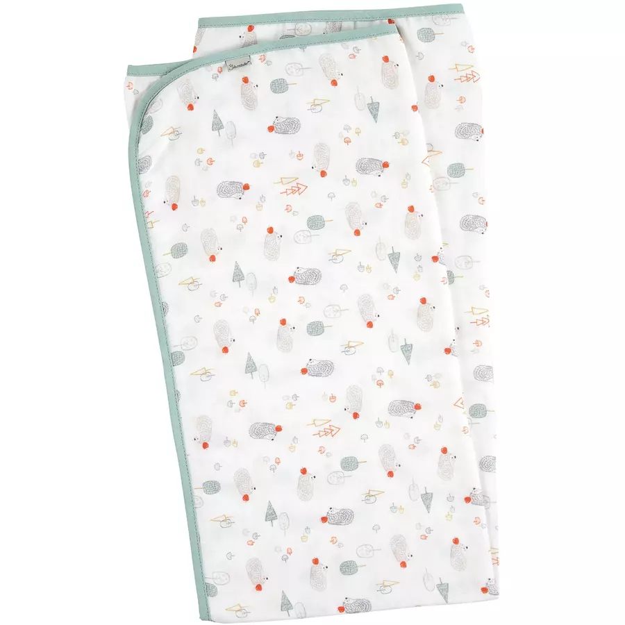 Sterntaler Musselin-Babydecke Igel grün