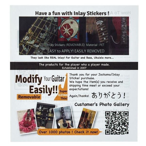 Jockomo AS Hummingbird Inlay Sticker