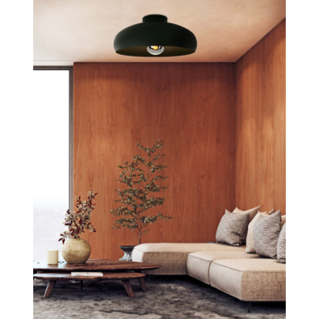 Eglo plafondlamp Mogano Ø 40 cm mat zwart