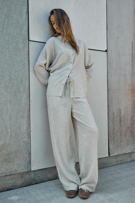 Noisy may ecru dames broek