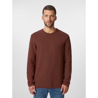 Herren-Strickpullover Baumwolle, Rotbraun