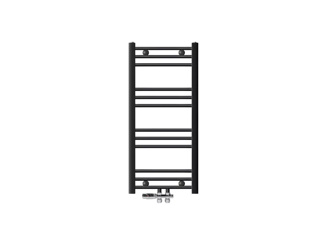ECD Germany radiateur de salle de bain raccordement central 400 x 800 mm anthracite droit