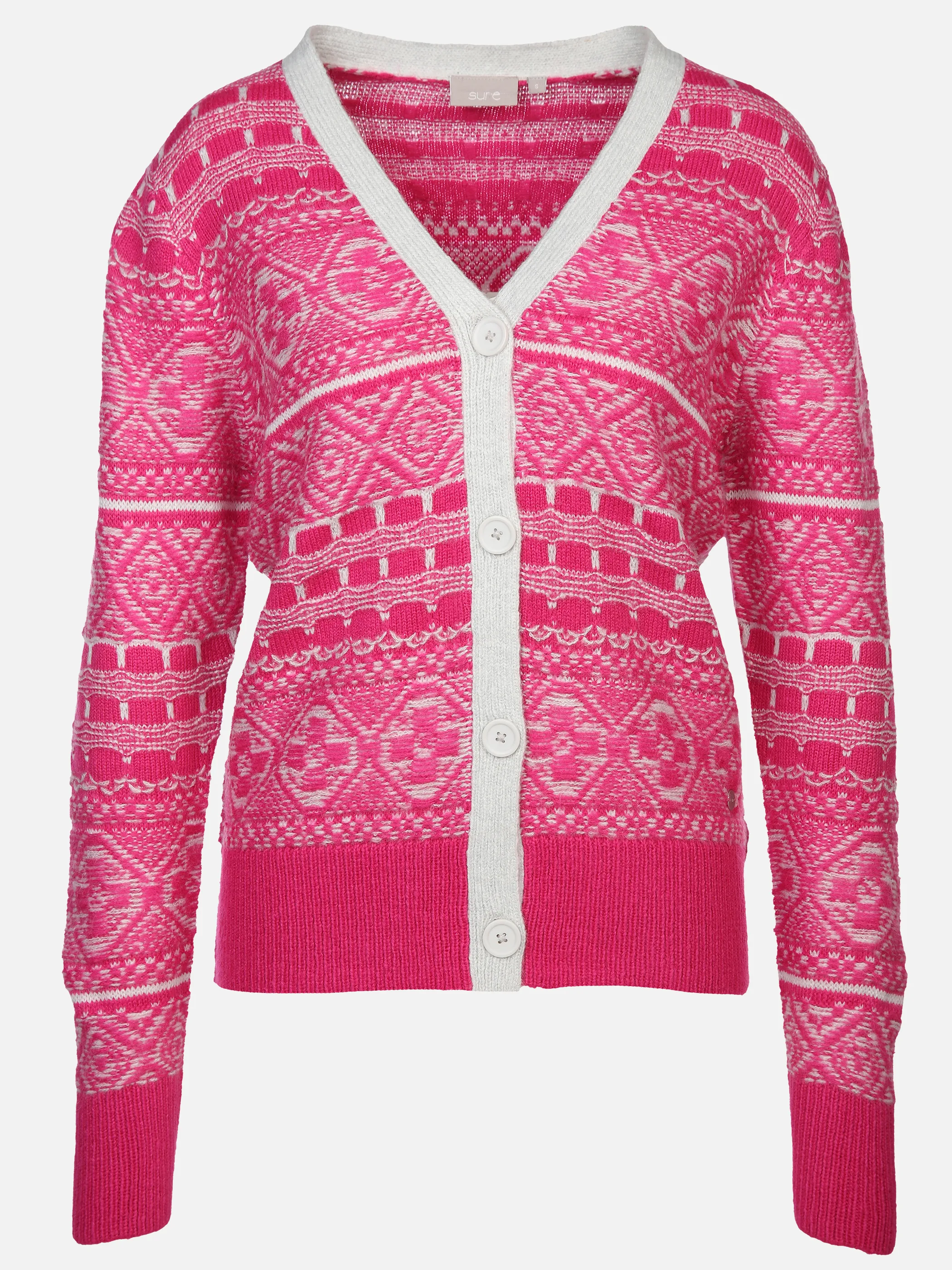 Damen Cardigan mit hübschem Mustermix