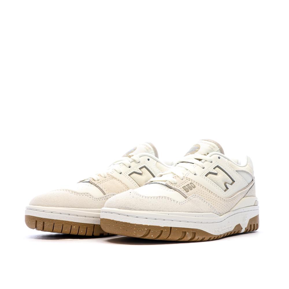 New Balance Baskets Blanches/Beige Femme New Balance 550