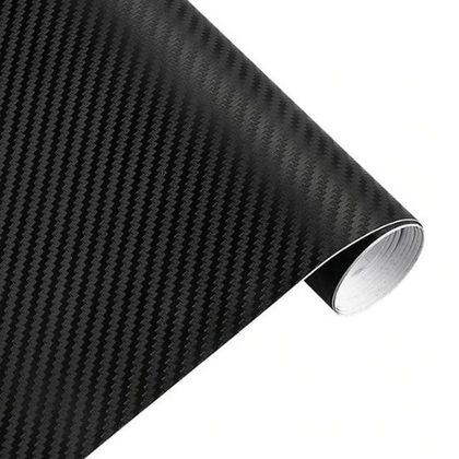 Kit déco Brazoline Rouleau sticker de COVERING carbone noir mat Universel - Gris