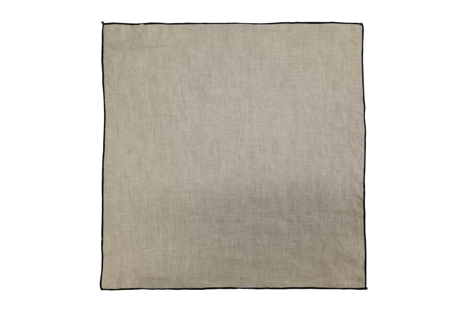 Surjet serviett Natur og sort 45x45 cm