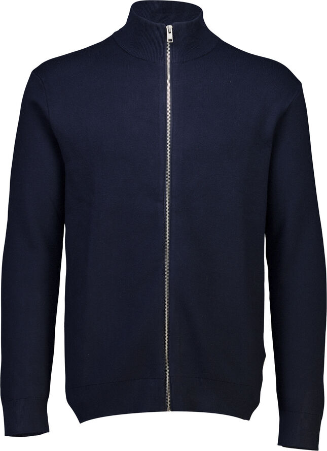 Lindbergh Ecovero zip cardigan Blå