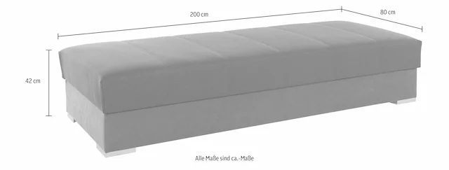 hapo Polsterliege mit Bettkasten