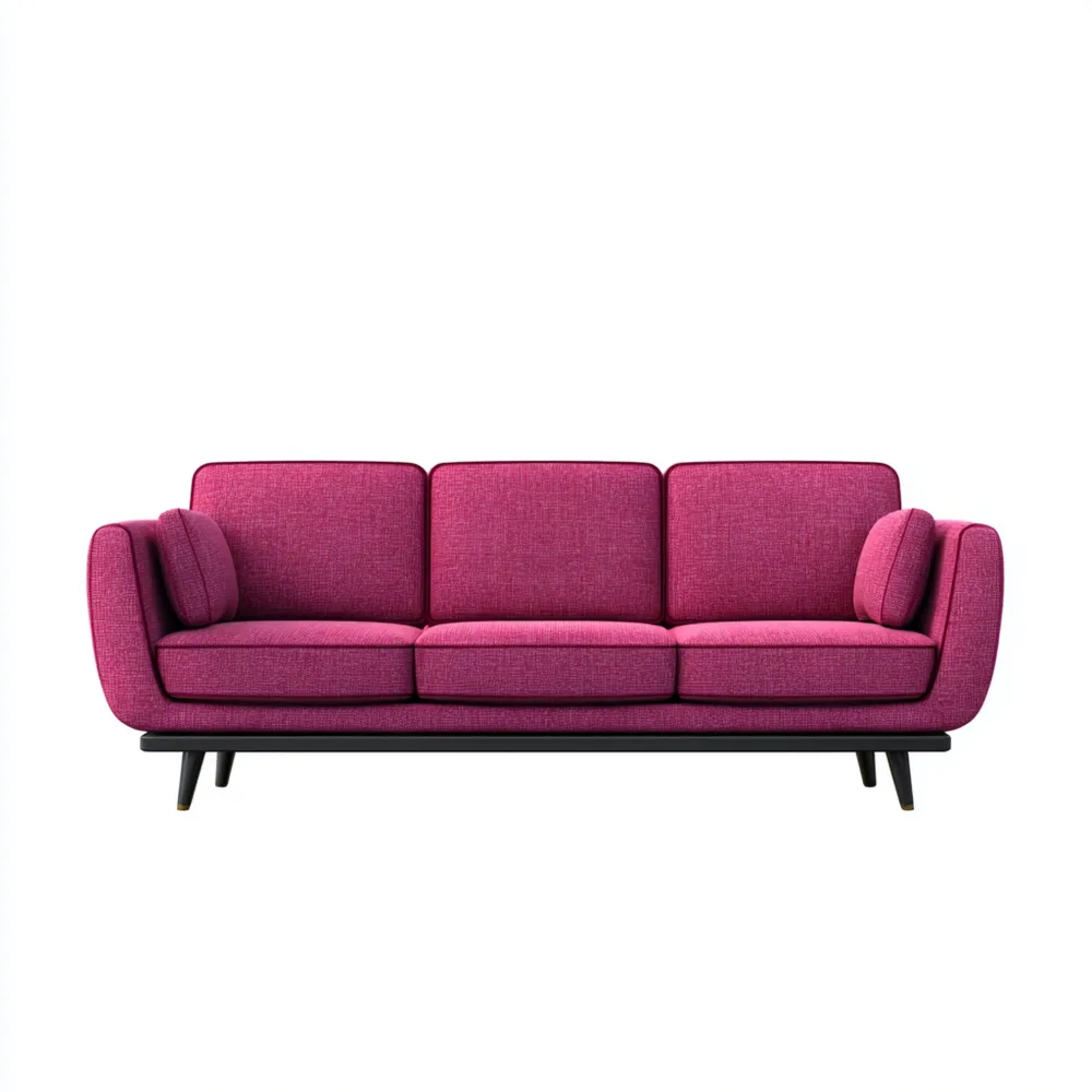 3-Sitzer-Sofa Stoff 210x85x75 cm – Pink – Modernes Design