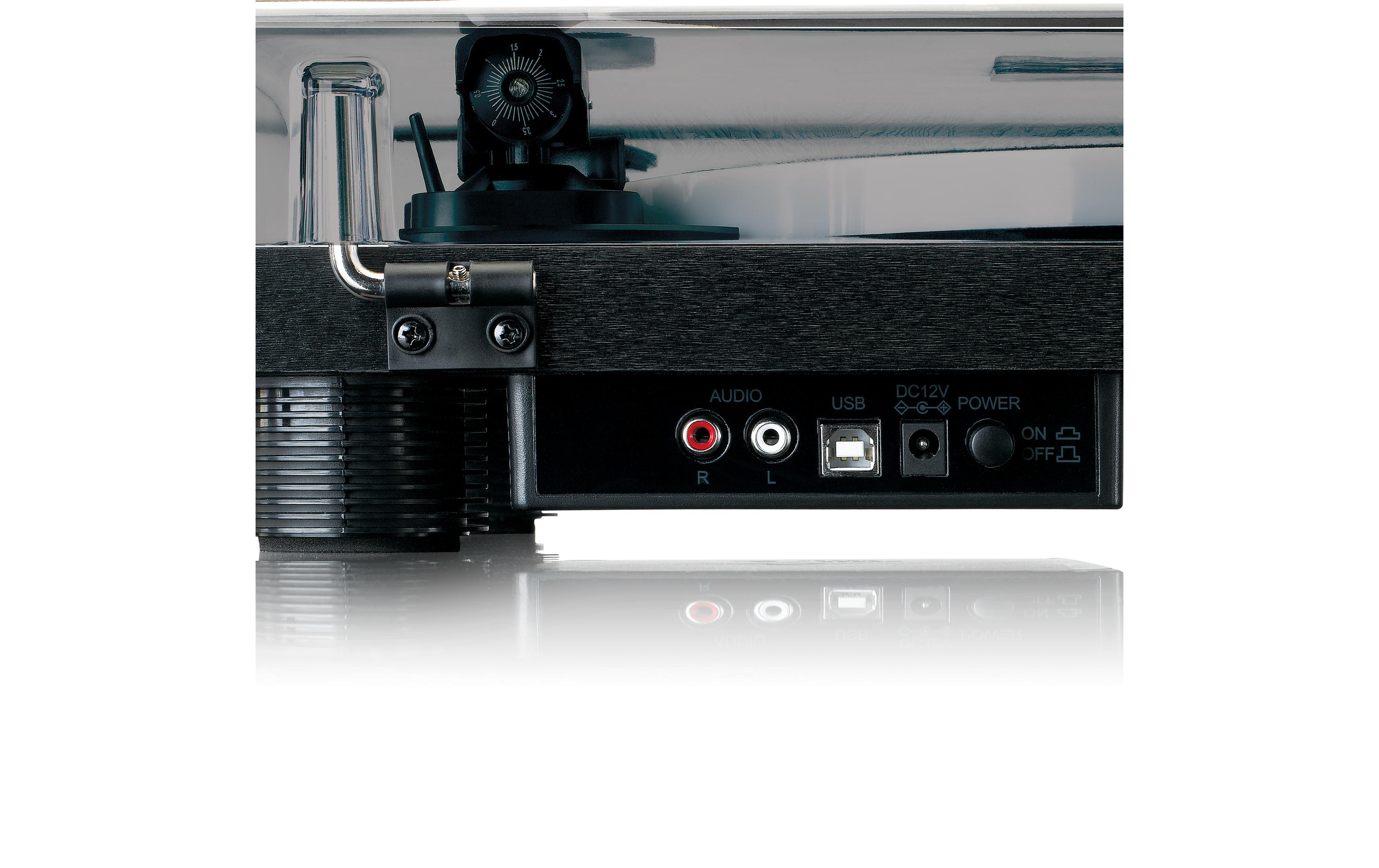 Plattenspieler LS-50LEDBK Schwarz<br>Plattenspieler mit integrierten Lautsprecher