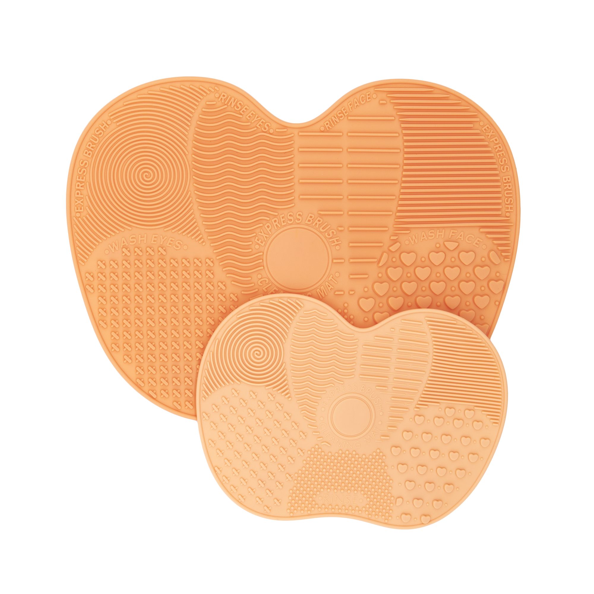 waschies Pinselreinigungsmatte “Apricot” – 2er Set