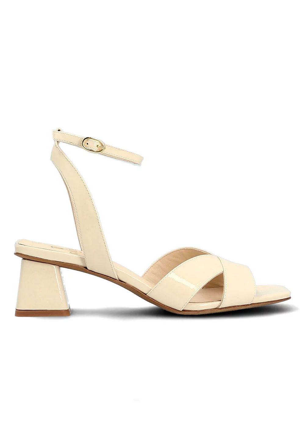 SANDALE THAIS VERNIS BEIGE