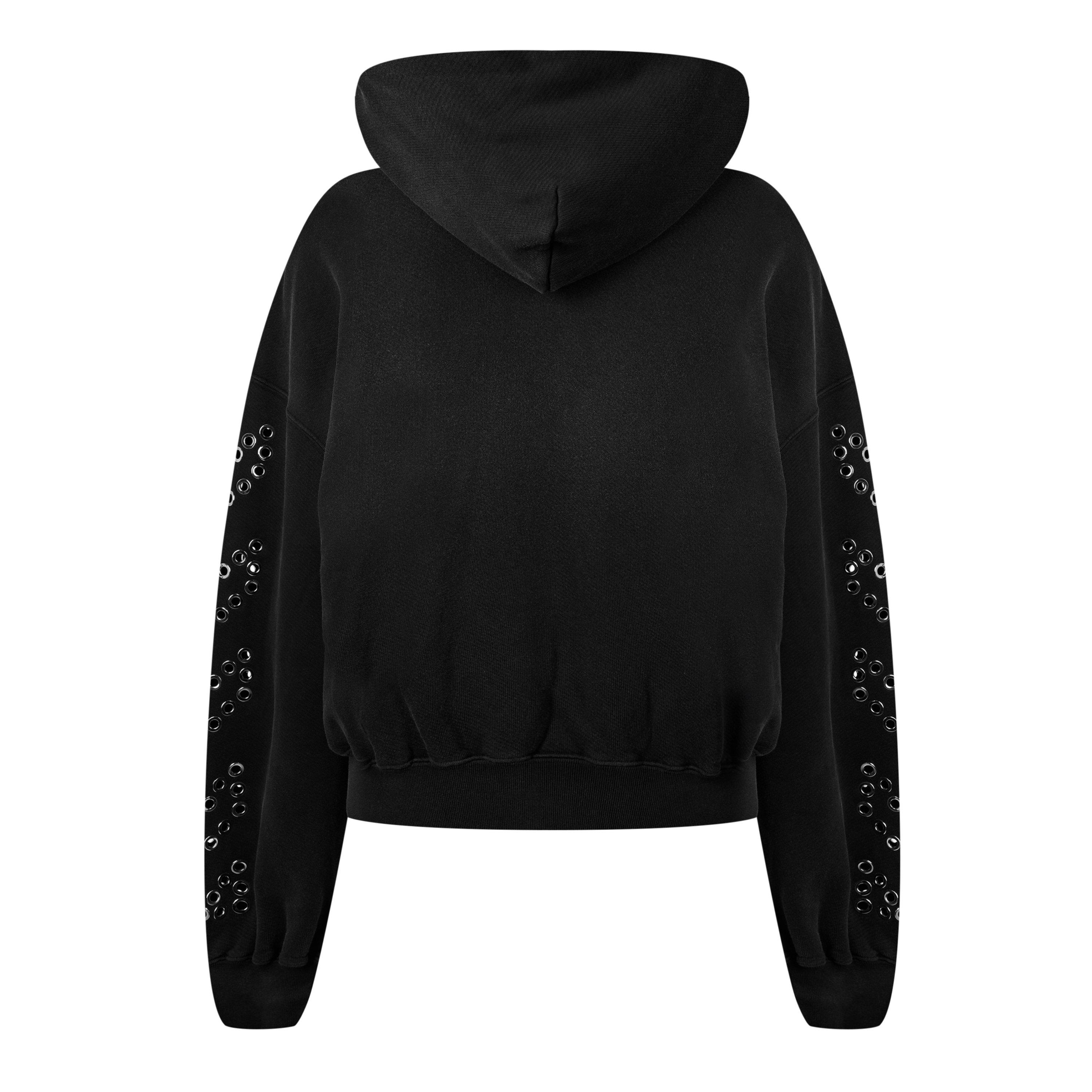 Off White Eyelet Hoodie