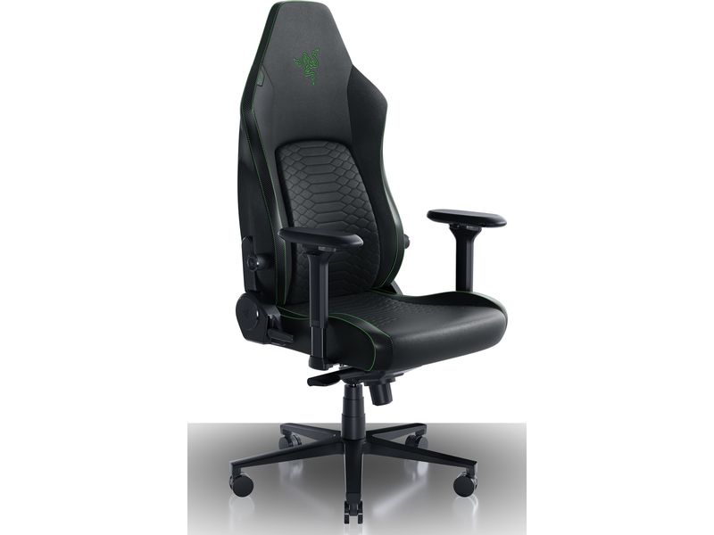 Razer Gaming-Stuhl Iskur V2 Grün/Schwarz Gaming-Stuhl aus Kunstleder mit 136 kg Belastbarkeit