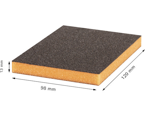 Schuurspons voor Bosch handschuurmachines, 98x120x13 mm, korrel medium, 20 stuks