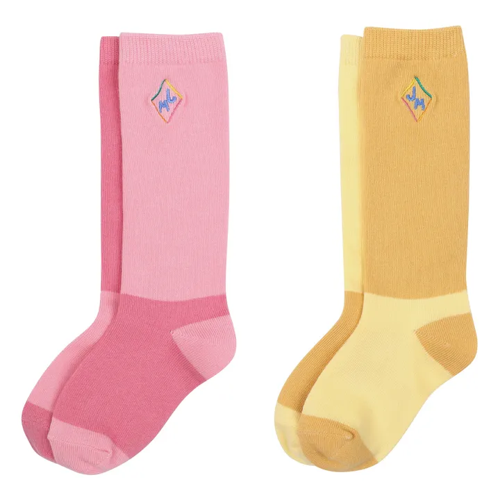 Jelly Mallow Lot 2 Chaussettes  | Rose