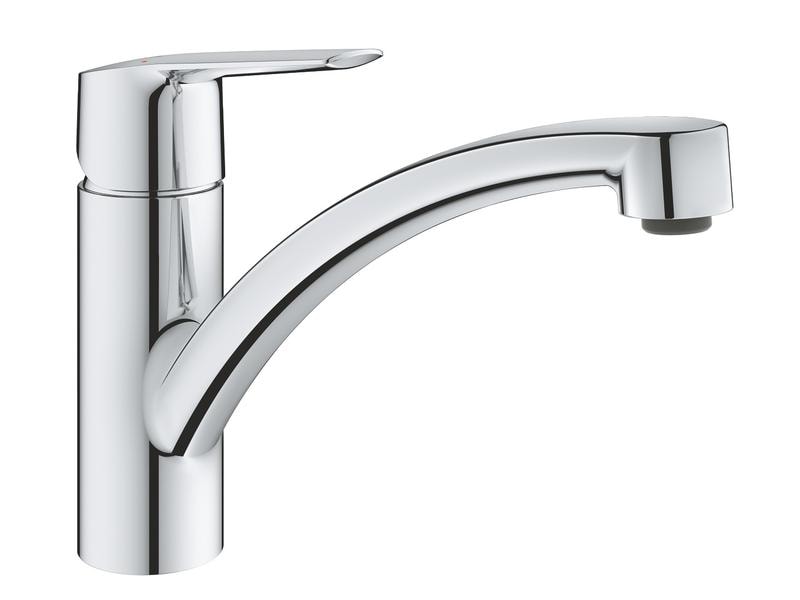 GROHE Küchenarmatur Start 1/2″, Chrom Einhand-Spültischbatterie mit niedrigem Auslauf