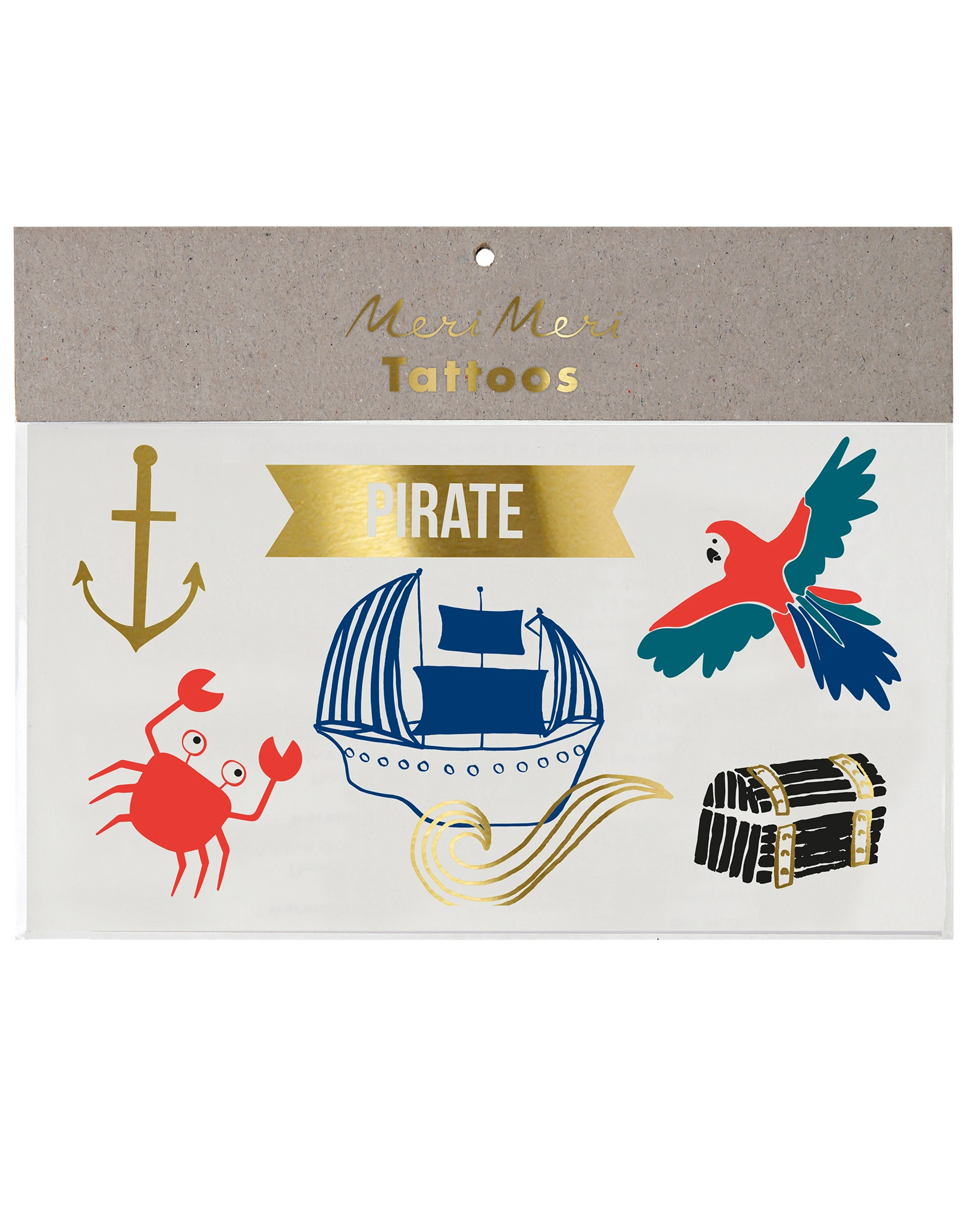 Klebetattoos PIRATES BOUNTY 2er-Pack