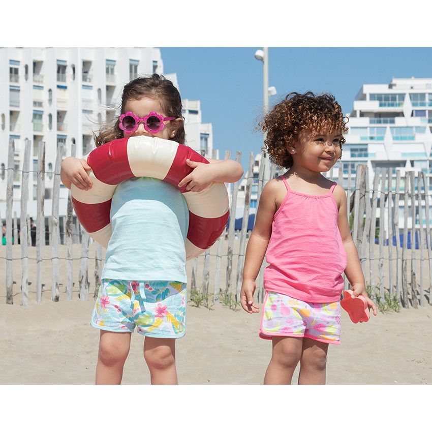 Short imprimé pour bébé fille - Lilas