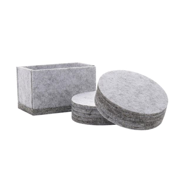 10x Glassbrikke i Filt
