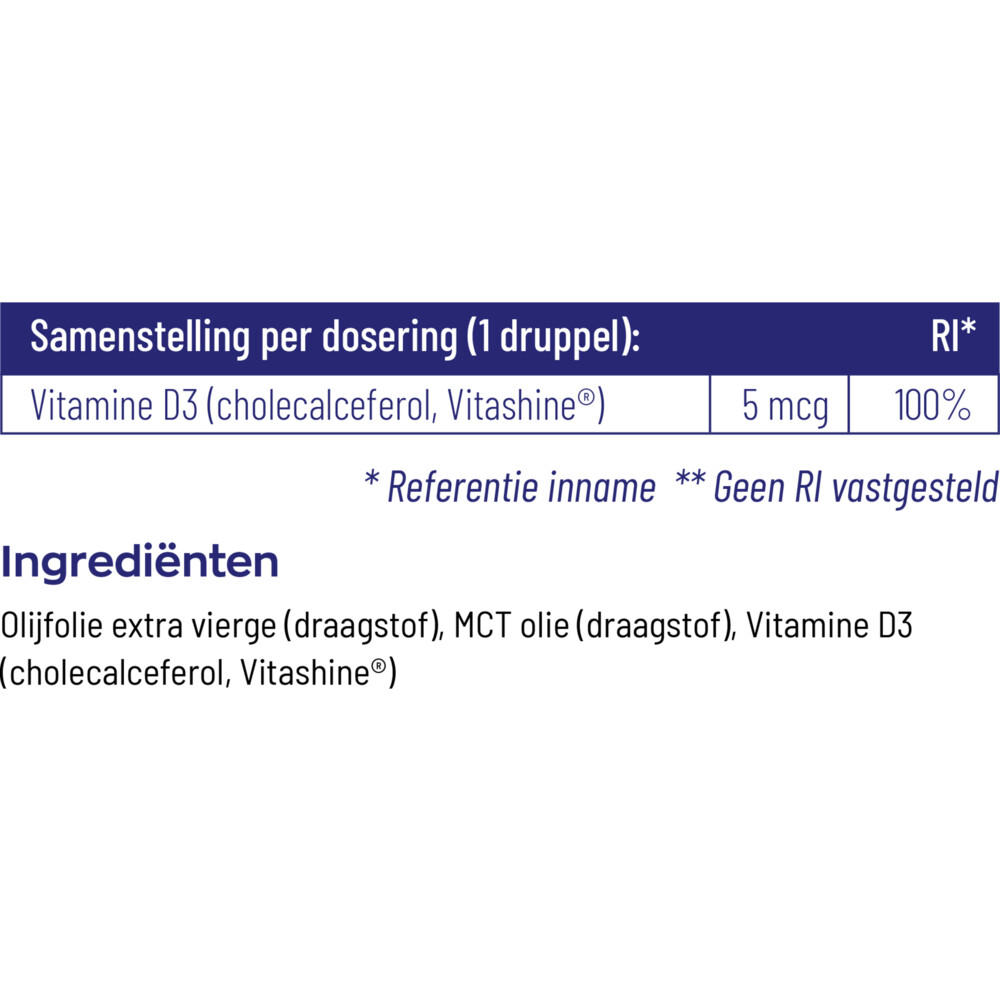 2x Vitakruid Vitamine D3 druppels Vegan30 ml