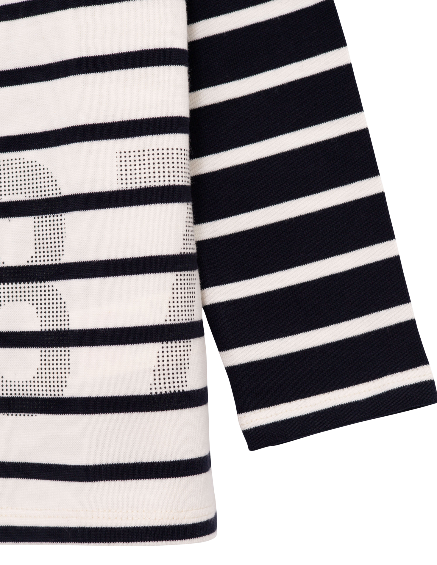 Tee-shirt marinière en coton| Blanc