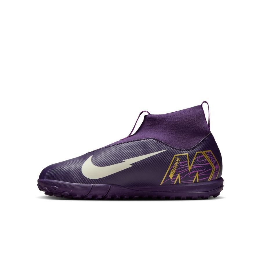 Nike Air Zoom Mercurial Superfly 10 Academy TF Mbappé Personal Edition - Violet/Blanc Enfant
