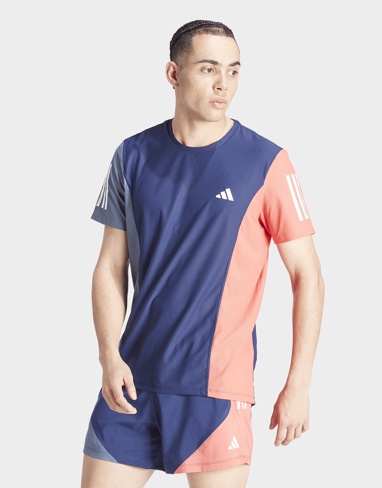 adidas T-shirt Own The Run Colorblock