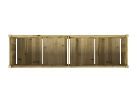 Jardinière 180x50x50 cm bois de pin imprégné