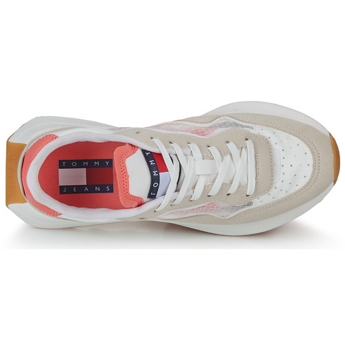 Tommy Jeans - TJW TRANSLUCENT RUNNER - Blanc / Beige / Rose