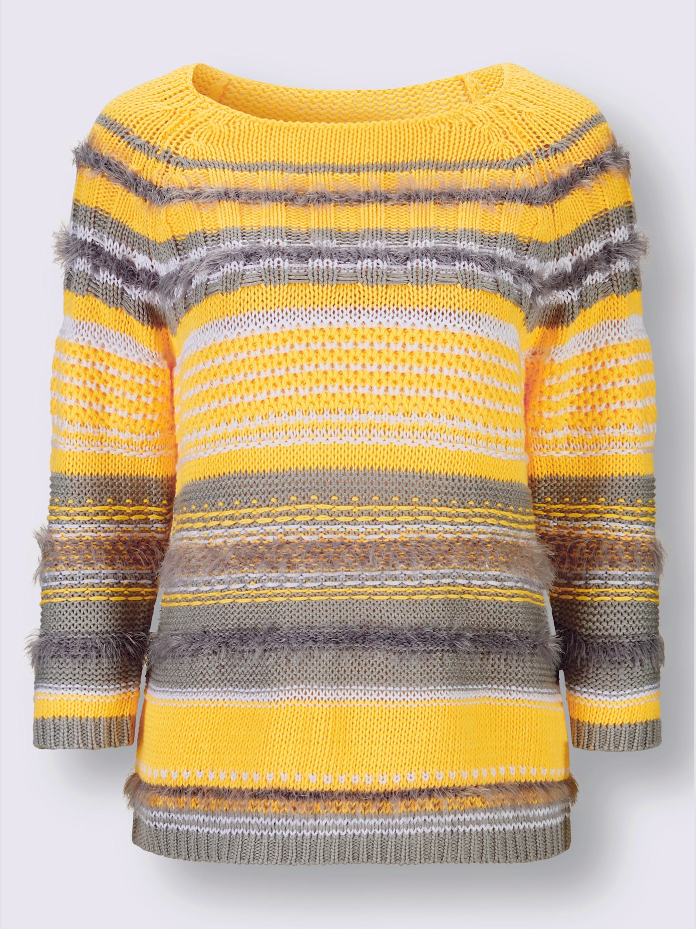 Pull fil moelleux à poils longs
