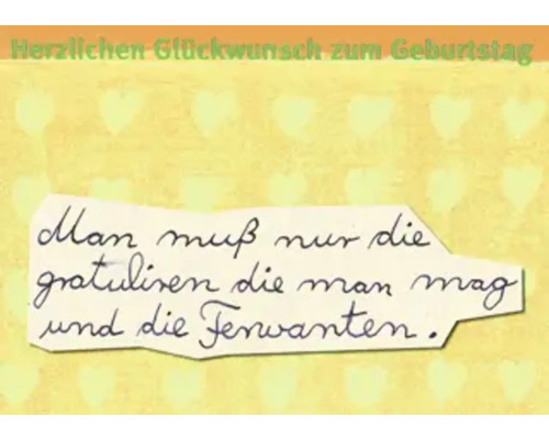 Ansichtkaart Happy Birthday 14,8x10,5 cm