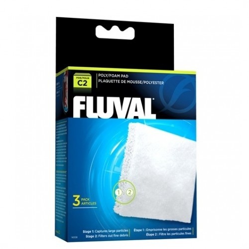 Fluval C foamex/poliéster C3, 3 unidades